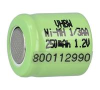 vhbw Batterie Remplacement pour 1/3AA | pour modéle RC (250mAh, 1,2V, NiMH, vert)