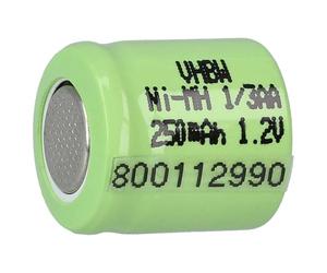 vhbw Batterie Remplacement pour 1/3AA | pour modéle RC (250mAh, 1,2V, NiMH, vert)