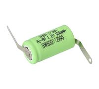 vhbw Batterie Remplacement pour 2/3AA pour modéle RC (650mAh, 1,2V, NiMH, Vert)