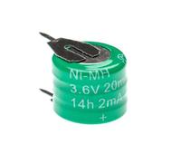 vhbw Batterie remplacement pour 3/V15H pour modèlisme RC (20mAh, 3,6V, NiMH), avec connexion à 2 broches