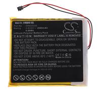 vhbw Batterie remplacement pour Astell & Kern SR605056 pour lecteur de musique MP3 (2600mAh, 3,8V, Li-polymère)