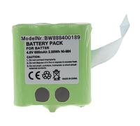 vhbw Batterie remplacement pour BATT8R, KEBT-072-A, KEBT072A pour radio talkie-walkie (600mAh, 4,8V, NiMH)