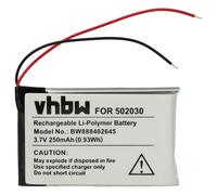 Vhbw Batterie Remplacement Pour Bosch 502030 Pour Gps Compteur De Vélo (250mah, 3,7v, Li-Polymère)