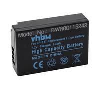 vhbw Batterie remplacement pour Canon LP-E17 pour appareil photo (750mAh, 7,2V, Li-ion)