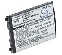 vhbw Batterie remplacement pour CipherLab BA-0092A5, KBRS300X01503, BA-0093A0, BT-160LA pour scanner de code-barre POS (2500mAh, 3,7V, Li-ion)