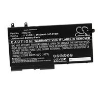 vhbw Batterie remplacement pour Dell 49HG8, H82T6, K7C4H, R8D7N, TNT6H, W8GMW pour ordinateur portable (4150mAh, 11,4V, Li-ion)