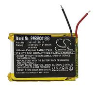 vhbw Batterie Remplacement pour Garmin 361-00139-10 pour smartwatch Montre connectée Bracelet Fitness (210mAh, 3,85V, Li-polymère)