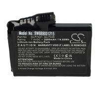 vhbw Batterie remplacement pour Glovii GLI7426, GLP7421 pour gants chauffants pour moto (2000mAh, 7,4V, Li-ion)