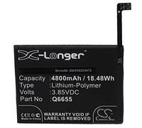 vhbw Batterie Remplacement pour HTC Q6655 pour téléphone Portable (4800mAh, 3,85V, Li-polymère)
