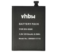 vhbw Batterie Remplacement pour Microsoft/Nokia BV-5QW pour Smartphone (2510mAh, 3,8V, Li-ION)