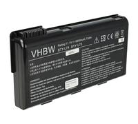 vhbw Batterie Remplacement pour MSI 91NMS17LD4SU1, 91NMS17LF6SU1, 957-173XXP-101 pour Ordinateur Portable Notebook (6600mAh, 11,1V, Li-ION)