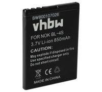 vhbw Batterie Remplacement pour Nokia BL-4S pour téléphone Portable (850mAh, 3,7V, Li-ION)