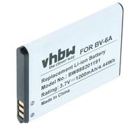 vhbw Batterie Remplacement pour Nokia BV-6A pour téléphone Portable (1200mAh, 3,7V, Li-ION)
