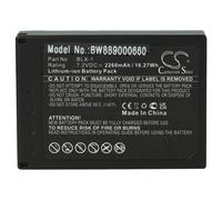 vhbw Batterie remplacement pour Olympus BLX-1 pour appareil photo (2260mAh, 7,2V, Li-ion)