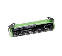 vhbw Batterie Remplacement pour Omron GP75AAH2A1H pour Brosse à Dents électrique (600mAh, 2,4V, NiMH)