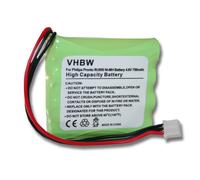 vhbw Batterie remplacement pour Philips HHR-60AAA/F4 pour télécommande Remote Control (750mAh, 4,8V, NiMH)