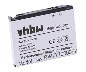 vhbw Batterie Remplacement pour Samsung AB553446CU, AB553446CE pour téléphone Portable (700mAh, 3,7V, Li-ION)