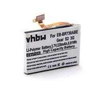 vhbw Batterie Remplacement pour Samsung EB-BR730ABE, GH43-04538B pour smartwatch Montre connectée Bracelet Fitness (220mAh, 3,7V, Li-polymère)