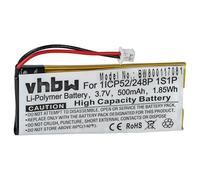 vhbw Batterie Remplacement pour Sena 1ICP52/248P 1S1P pour Casque Audio, écouteurs sans Fil (500mAh, 3,7V, Li-polymère)