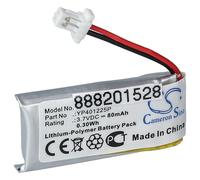 vhbw 1x Batterie Remplacement pour Sena YP401225P pour Casque Audio, écouteurs sans Fil (80mAh, 3,7V, Li-polymère)