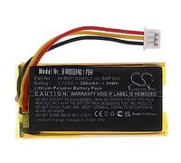 vhbw Batterie Remplacement pour Sennheiser AHB571935PCT-03, 586477, 573695 pour amplificateur stéréo, HiFi (280mAh, 3,7V, Li-polymère)