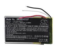 vhbw Batterie Remplacement pour Sony LIS1494HNPPC pour Casque Audio, écouteurs sans Fil (800mAh, 3,7V, Li-polymère)