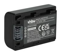 vhbw Batterie remplacement pour Sony NP-FH50, NP-FH100, NP-FH70, NP-FH40 pour appareil photo (500mAh, 7,2V, Li-ion), puce d'information