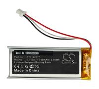 vhbw Batterie remplacement pour SteelSeries FT712257P pour manette de jeu (750mAh, 3,7V, Li-polymère)