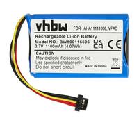 vhbw Batterie Remplacement pour Tomtom 6027A0106201, AHA11110003, AHA11111008, 6027A0093901 pour GPS, Appareil de Navigation (1100mAh, 3,7V, Li-ION)