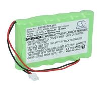 vhbw Batterie Remplacement pour Visonic BAT301179, 103-303689, 103-300691, 103-301179, BATPM30 pour système d'alarme (1500mAh, 7,2V, NiMH)