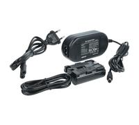 vhbw Bloc d'alimentation, Chargeur Adaptateur Compatible avec Canon EOS 10D, 20D, 300D, 30D, 40D Appareil Photo, caméra vidéo - Câble 2m, coupleur DC
