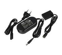 vhbw Bloc d'alimentation, Chargeur Adaptateur Compatible avec Canon EOS 77D, 8000D, 800D, 850D Appareil Photo, caméra vidéo - Câble 2m, coupleur DC