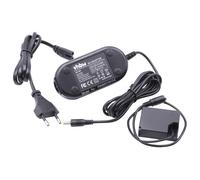 vhbw Bloc d'alimentation, chargeur adaptateur compatible avec Fuji / Fujifilm X-E1, X-A5, X-A7 appareil photo, caméra vidéo - Câble 2m, coupleur DC