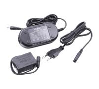 vhbw Bloc d'alimentation, chargeur adaptateur compatible avec Panasonic Lumix DMC-G6W, DMC-G6X appareil photo, caméra vidéo - Câble 2m, coupleur DC