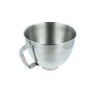 vhbw Bol mélangeur compatible avec KitchenAid 4,8 L robot de cuisine avec tête inclinable - 5 L en inox avec poignée
