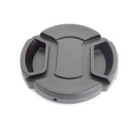 vhbw Bouchon d'objectif 43 mm compatible avec Panasonic HDC-SD300, HDC-TM20, HDC-SD200, HDC-TM300 appareil photo - plastique noir, poignée interne