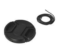 vhbw Bouchon d'objectif 52 mm Compatible avec Olympus 50 mm 2 Ed Makro (EM-P5020) Appareil Photo - Plastique Noir, poignée Interne