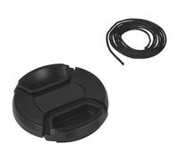vhbw Bouchon d'objectif Compatible avec Olympus 25 mm F1.8 (ES-M2518), 60 mm 2.8 Macro Ed (EM-M6028), Appareil Photo - Plastique, Noir, 46mm
