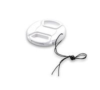 vhbw Bouchon d'objectif Universel 72 mm pour Appareil Photo, Reflex numérique - Plastique, Blanc/Rouge, avec Ouverture intérieure