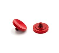 vhbw Bouton de déclencheur compatible avec Leica M-Monochrom, M-P, M Type 240 appareil photo - Pression ergonomique, métal, rouge