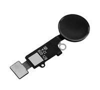 vhbw Bouton Home Compatible avec Apple iPhone 7, 7 Plus Smartphone - avec câble Flex, Noir