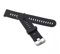 vhbw bracelet compatible avec Garmin Forerunner 245, 245 Music montre connectée - 11 + 8,5 cm rainuré silicone noir