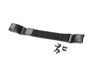 vhbw bracelet compatible avec Huawei Honor Band 4 CRS-B19 montre connectée - 23 cm acier inoxydable, noir