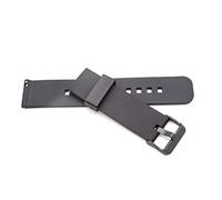 vhbw bracelet compatible avec LG W150, W100, W110, Urban, R Watch, G Watch montre connectée - 12,2cm + 8,4 cm silicone, noir