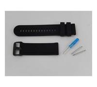 vhbw bracelet L compatible avec Suunto Traverse montre connectée - 12.5cm + 8.5 cm silicone noir