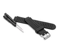 vhbw bracelet L pour hommes compatible avec Garmin Forerunner 25 montre connectée - 12,3cm + 9 cm silicone, noir