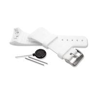 vhbw bracelet TPE compatible avec Polar M400, M430 montre connectée - 9.0cm + 12.2 cm blanc
