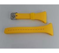 vhbw bracelet TPE L compatible avec Polar FT4, FT4f, FT4m, FT7, FT7m montre connectée - 11.5cm + 8.5 cm jaune