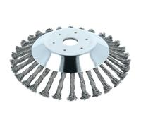 vhbw Brosse à désherber en métal dur compatible avec ECHO SRM 5000, 4000, 2305, 350, 330, 250 outil de jardin, débroussailleuse - Ø 20 cm