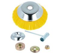 vhbw Brosse à désherber en nylon compatible avec Texas CG330, CG260, BC320, BC300 outil de jardin, débroussailleuse - kit d'accessoires
